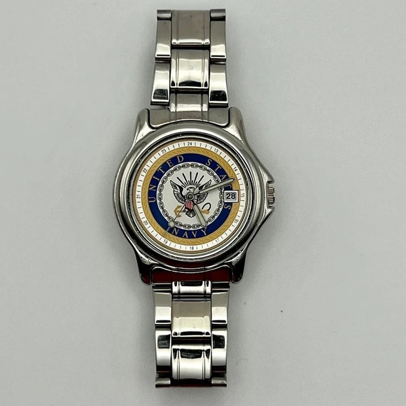 Accutime Unisex United States Navy Collectible Watch Working - Picture 1 of 9